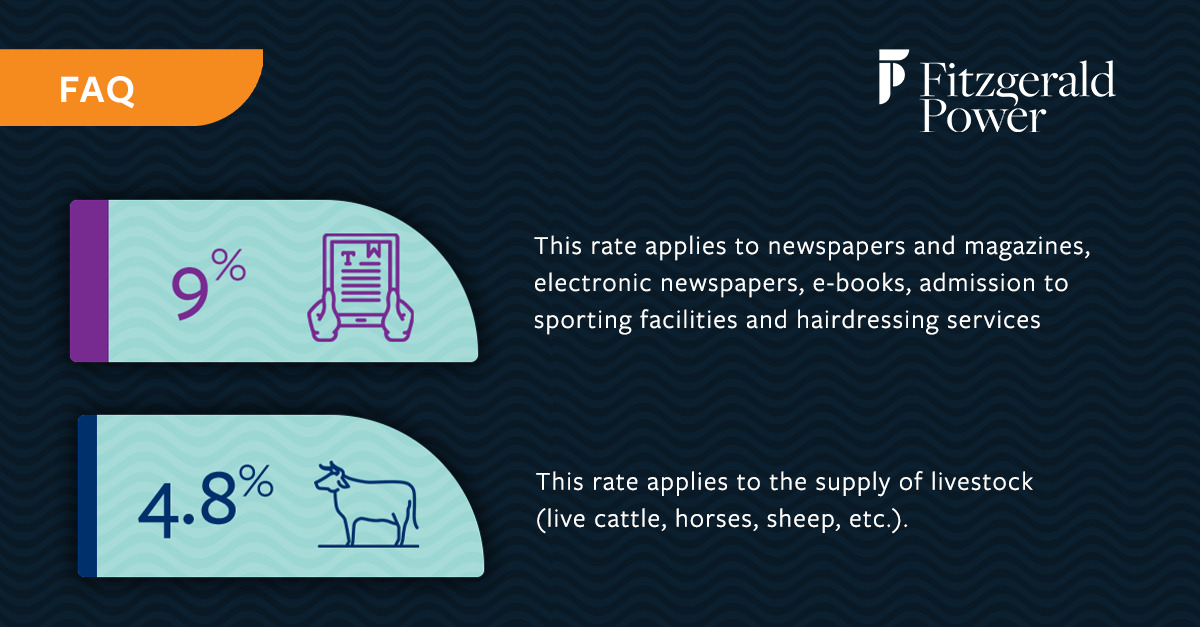 Vat rates Ireland Fitzgerald Power