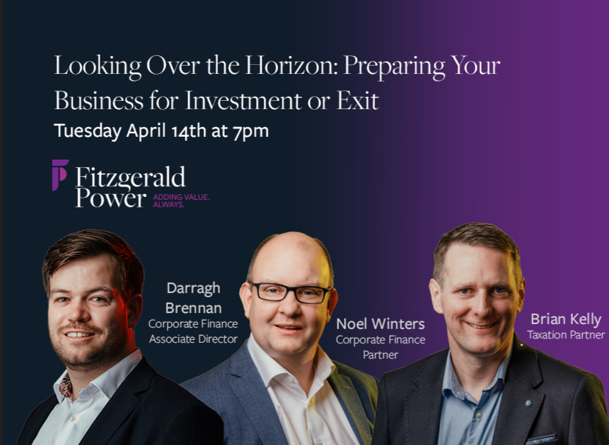 Webinar 14th April 26 Noel, Darragh, Brian - Preparing your business for investment or exit